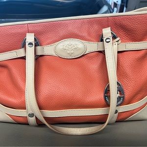 Prix De Dressage Purse/Handbag, Orange and Tan. New, never used